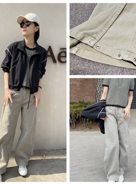 INFINITE COASTLINE/无垠海岸春晓2996休闲款青砖牛裤（无弹）