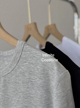 INFINITE COASTLINE/无垠海岸春晓12381匹马棉百搭基础半袖