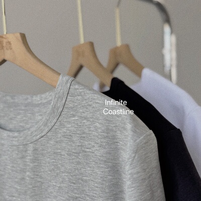 INFINITE COASTLINE/无垠海岸春晓12381匹马棉百搭基础半袖