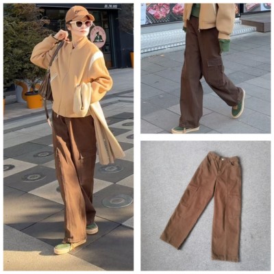 INFINITE COASTLINE/无垠海岸C20051【咖色】工装裤（无弹）