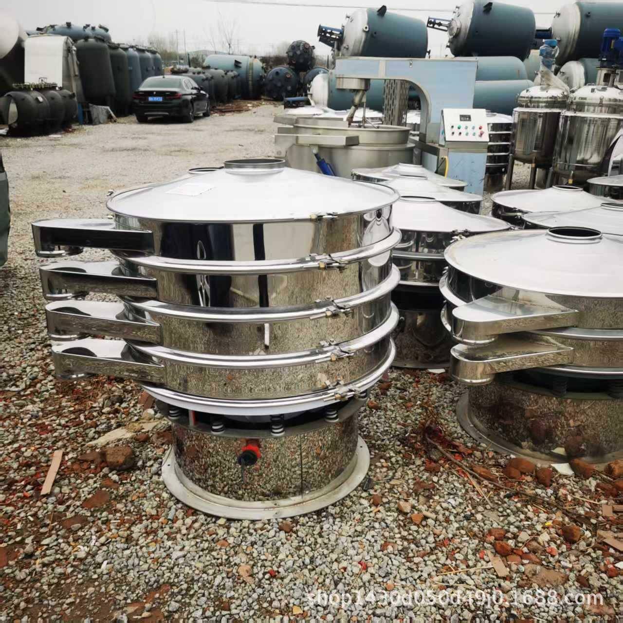 食品化工不锈钢振动筛米面粉山楂粉核桃粉圆形筛小型静音振动筛旋