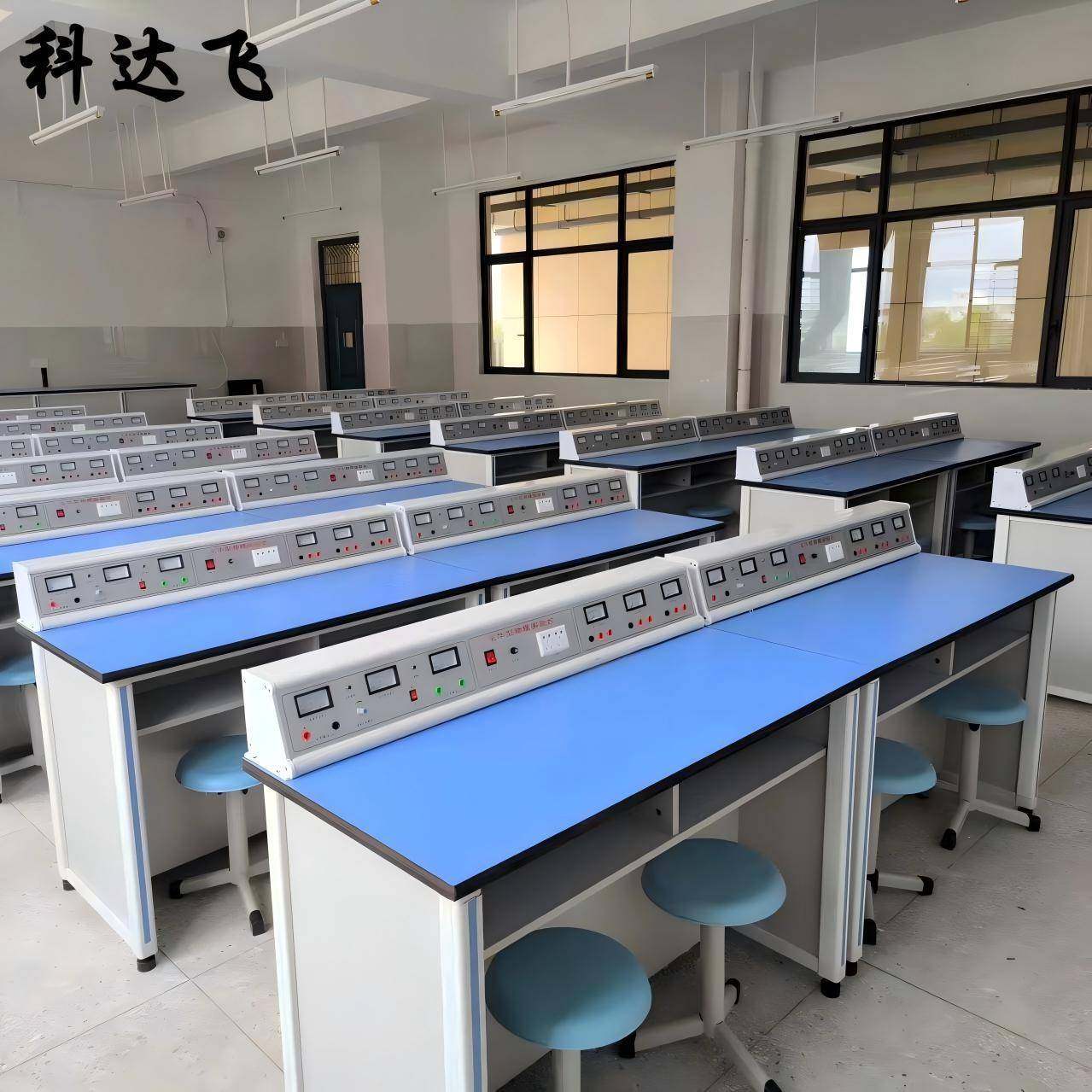 化学通风实验桌学生操作台铝木理化板实验台中学实验室工作台