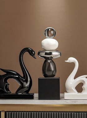 时来运转摆件客厅电视柜酒柜家居玄关装饰品办公室桌面高级艺术感