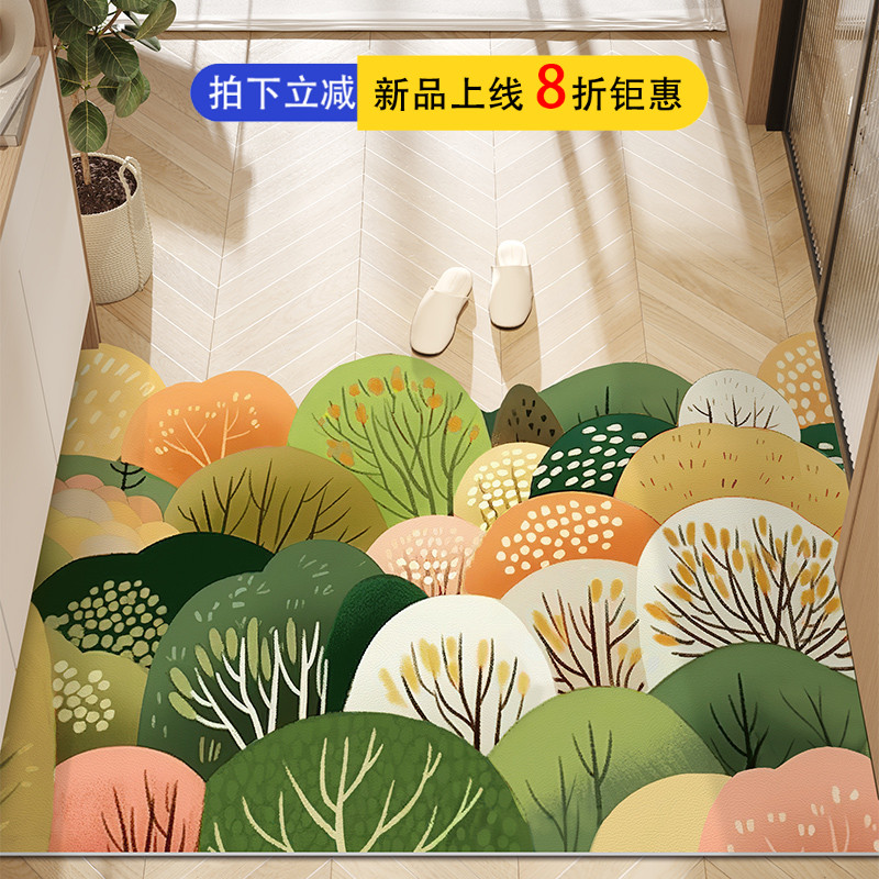 小清新门口脚垫地垫进门入户w门垫耐脏进户门地毯入户防滑入门垫