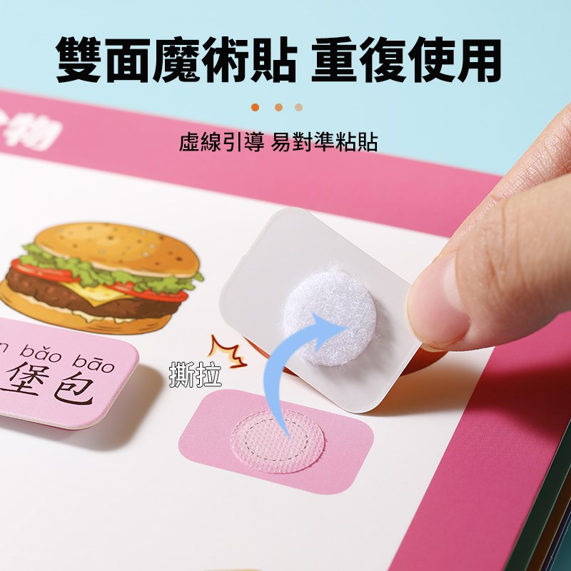 儿童益智安静书宝宝早教撕撕书启蒙手G撕书繁体字识字卡教具认字