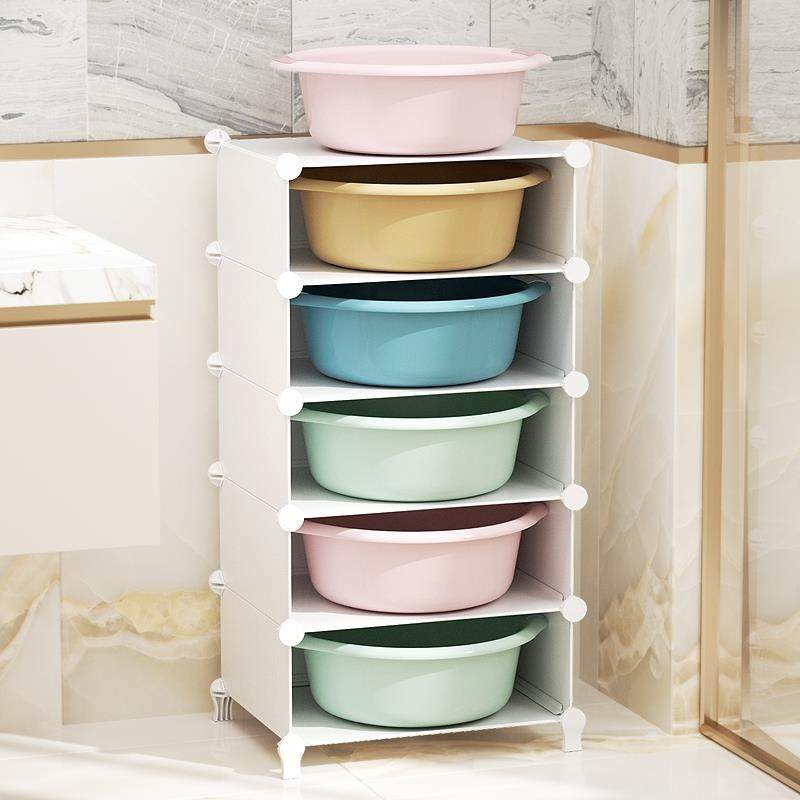 洗脸盆架子落地家用卫生间浴室置物架厕所洗手间塑料多层收纳架子,住宅家具,面盆架,淘宝优惠券,粉丝福利购,淘宝优惠卷