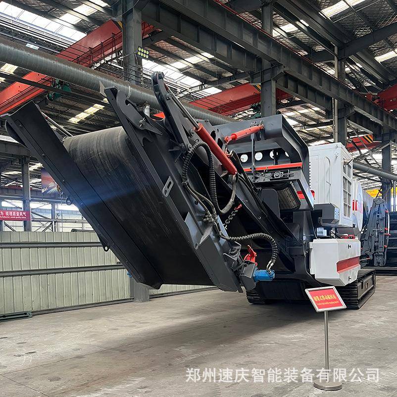 圆锥破反击式履带式破碎站机制砂机轮胎移动站移动打沙机
