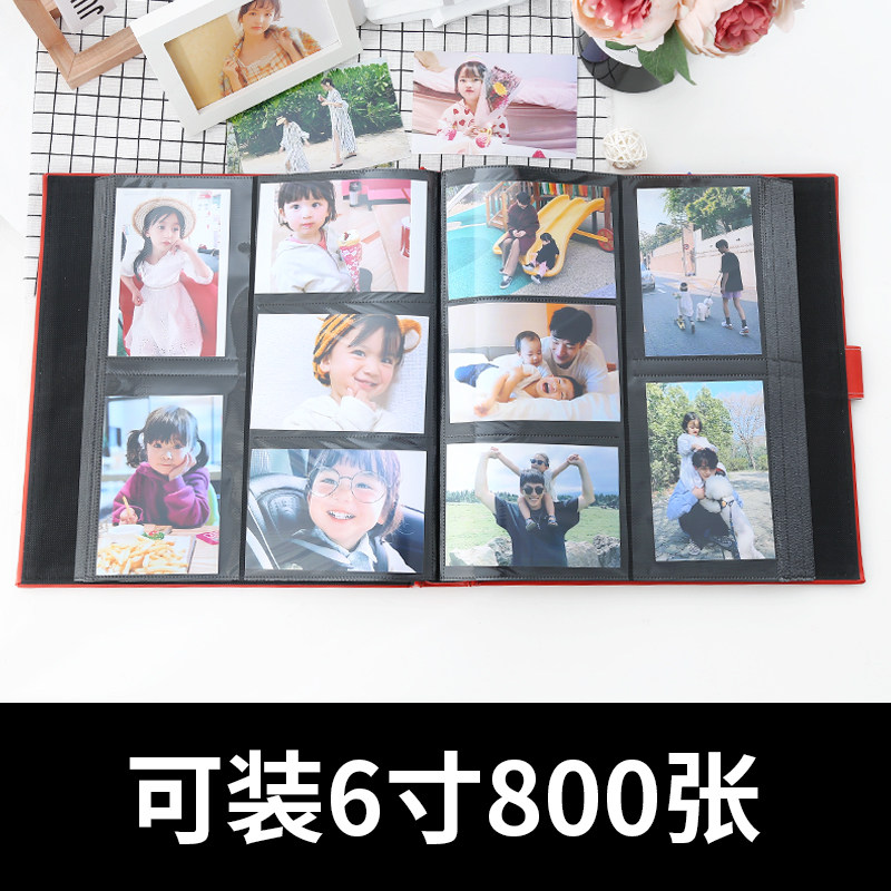 帕美皮相册影集相册本纪念册大容量6寸800张插页式皮质家庭宝宝
