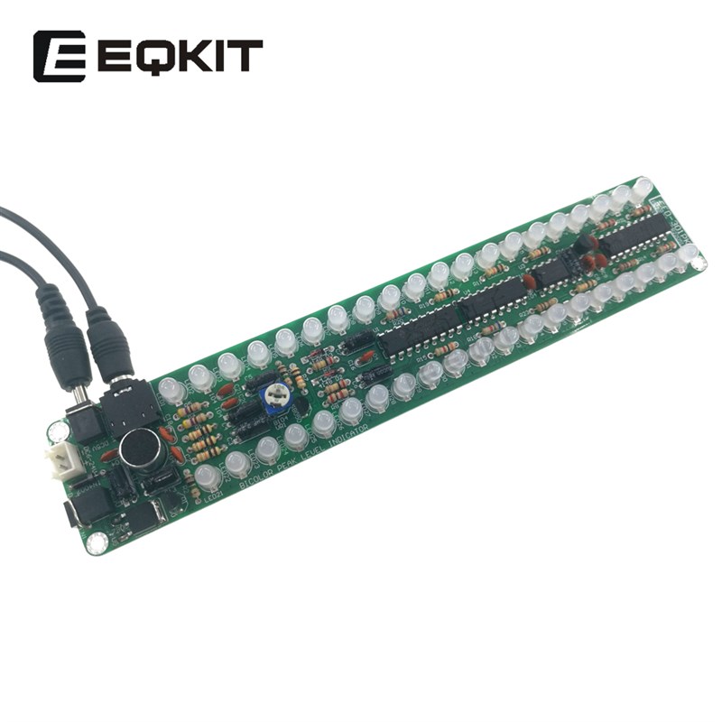 EQKIT电平指示套件 峰值保持声控电平灯 diy音频频谱 LM3914散件