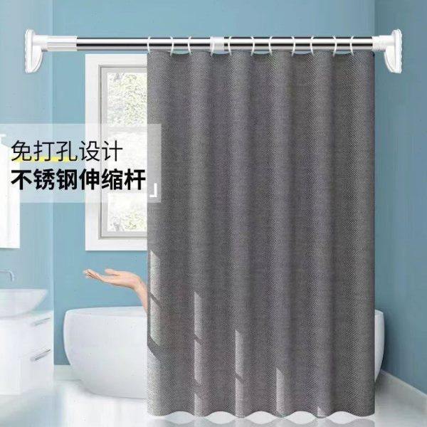 伸缩杆门帘杆衣柜挂衣杆宿舍晒衣杆不锈钢免打孔窗帘杆浴帘杆撑杆,居家布艺,窗帘杆/罗马杆,淘宝优惠券,粉丝福利购,淘宝优惠卷