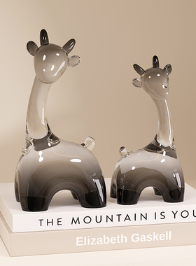 创意可爱鹿摆件现代简约客厅酒柜电视柜家居装P饰品办公室桌面摆