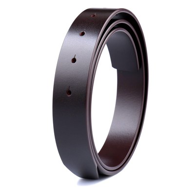 3.4无头皮带男士真皮针扣3cm自动不带头头层纯牛R皮腰带不带扣3.8