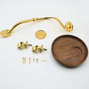 椅19意黑胡桃老虎椅沙发雪茄托盘椅配件式实木教父纯铜19配件