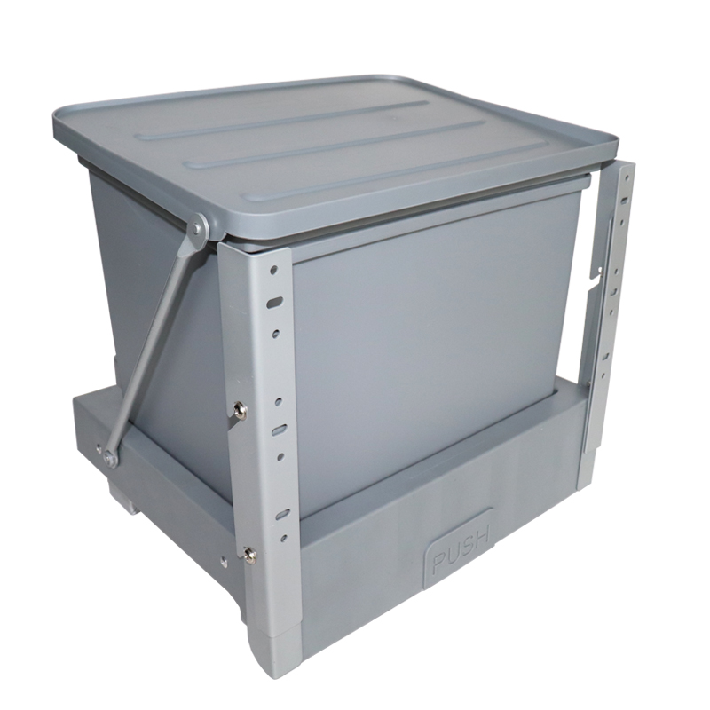 vase shop弹开式橱s柜内嵌入柜橱柜门隐藏厨房分类内置弹出垃圾桶