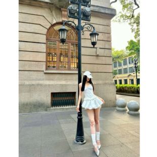 裙女低腰显瘦辣妹短裙半身裙 A字花苞裤 BETTER