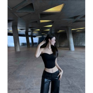 性感立体鱼骨束身抹胸修身 短款 背心显瘦内搭露肩上衣 BETTER