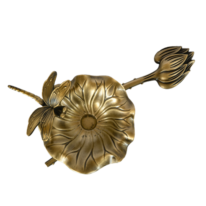 小池黄铜笔洗复古摆件多功能笔山文房书画工具用品毛笔笔搁笔枕