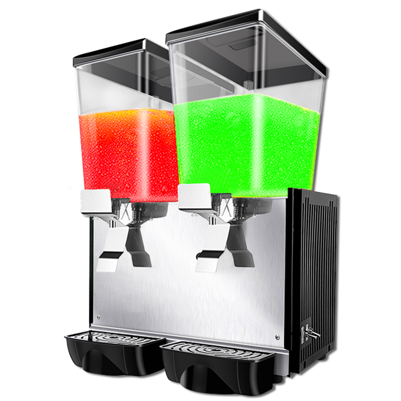 坂汇饮料机商用冷热自动双缸冷饮机热饮奶茶餐厅果汁机摆地摊设备