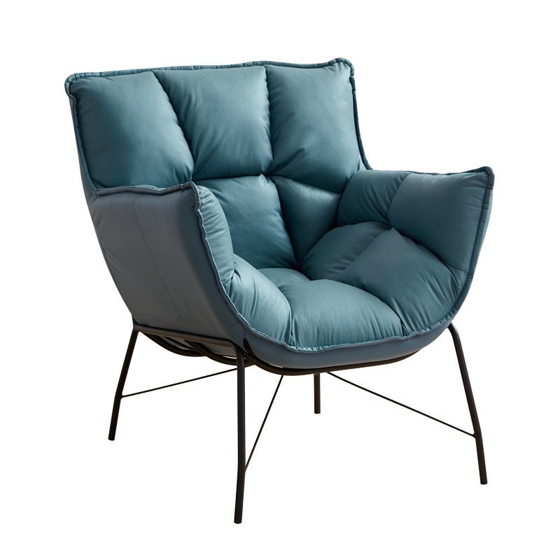 北欧成人艺术久坐轻奢电竞单人沙发椅,简约懒人休闲洽谈椅卧室