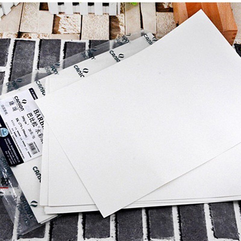 康颂4k水彩纸300g 8k巴比松1557中粗纹细纹绘画A3水彩纸本4开 8K