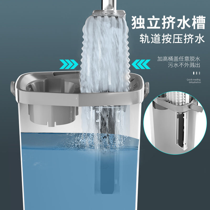 拖把海绵免手洗吸水拖把家用一拖净懒人大号干湿两用胶棉头地拖布