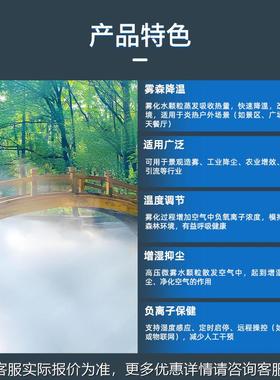 河XBZ流河道雾森系统压雾设景区森高古镇人造雾造备景系统造雾主