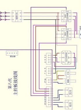 百顺6代钢筋调直机电脑板 弘田切断机电路K板 线路板 数控制板通