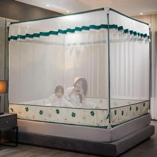 防摔儿童坐床式 新款 蚊帐床笠回底家用1.8m2米三开门1.5蒙古包蚊帐