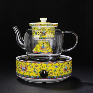 煮茶壶家用陶瓷电炉加厚玻璃泡茶壶烧水电热炉防干防爆电陶炉日式