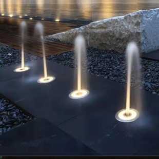 喷泉灯涌泉灯超薄七彩水底灯led防水12v景观灯鱼池泳池专用水下灯