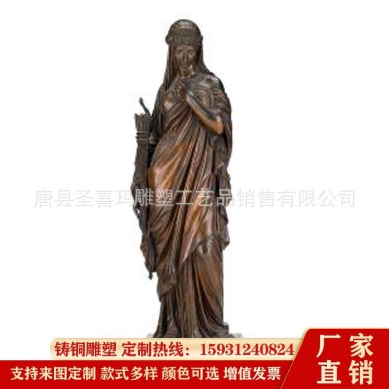铸铜大型西方雕塑人物欧式自由女神铜雕像酒吧别墅酒店大厅摆件