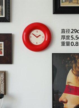啵乔botro静音钟表挂钟客厅2024新款简约现代家用桌面时钟挂墙
