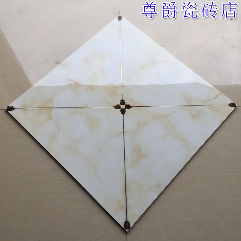 客厅拼花地砖抛晶800欧式入户客厅拼花玄关微晶石拼图抛晶瓷砖