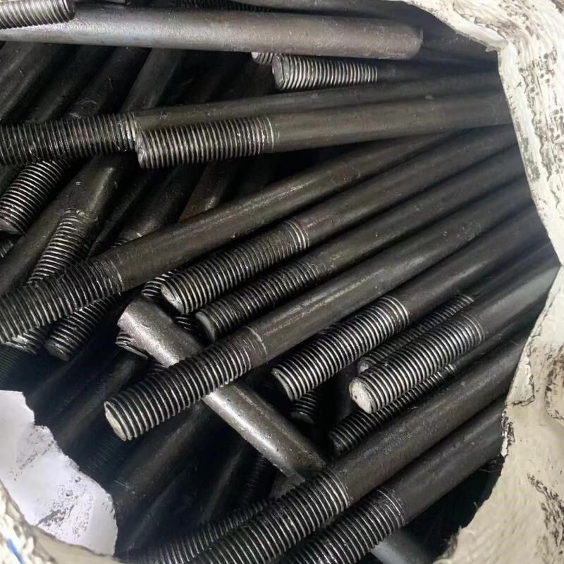 伞把L型螺杆预埋件镀锌地脚螺栓地锚钢结构螺栓Q235材质机械加工