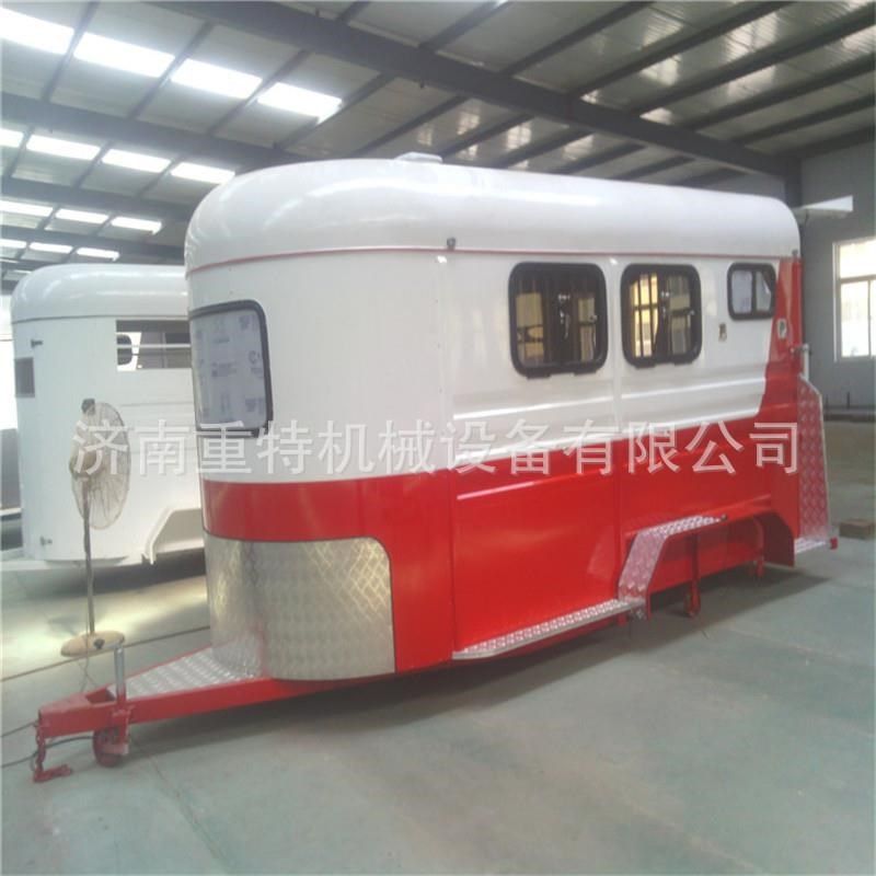 定制 牵引式野外宿营车 拖挂式房车运马车