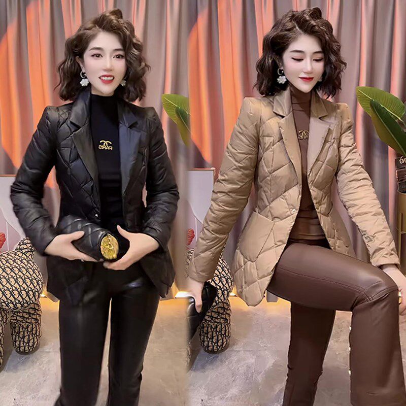 网红爆款时尚洋气百搭棉服女秋z冬新款收腰显瘦韩版气质女神范棉