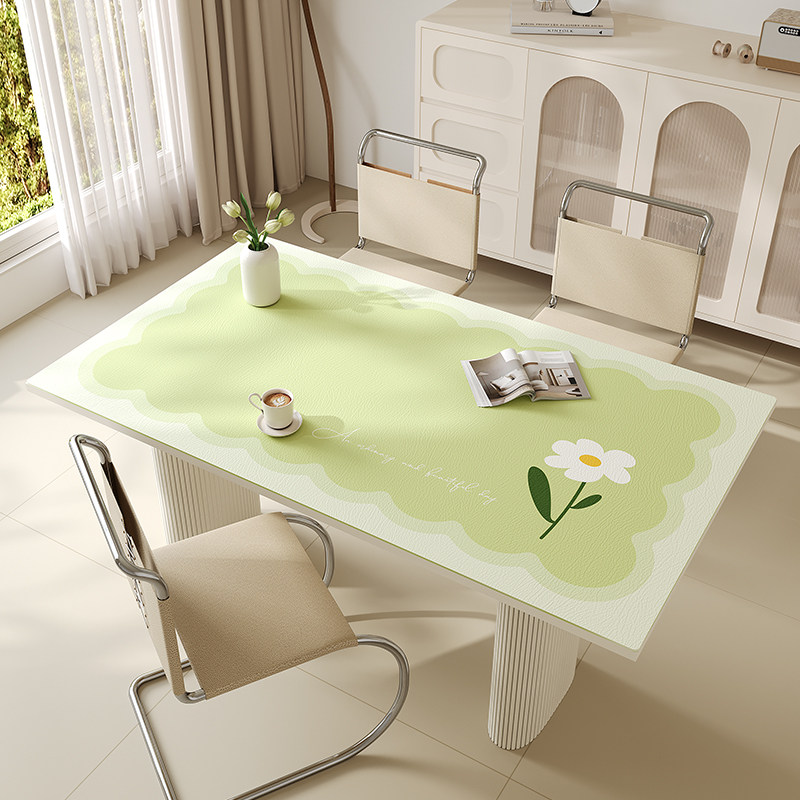 新款小清新餐桌垫免洗防油防水茶几桌布高级感桌面保护垫子长方形,居家布艺,桌布,淘宝优惠券,粉丝福利购,淘宝优惠卷