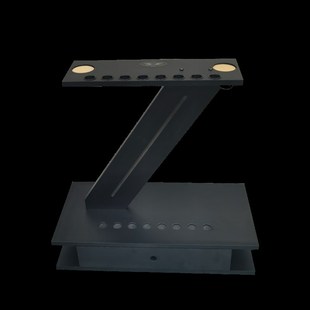 台球桌配件球杆架球中式美式球收纳架杆柜球房用防火板黑色环保