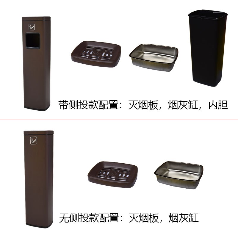 酒店大堂不锈钢立式电梯口垃圾桶吸烟灭烟柱商用宾馆烟灰缸卫生桶
