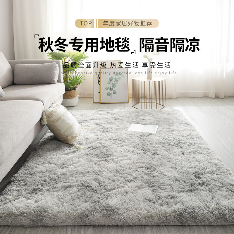 地毯客厅卧室全铺毛毯地垫床边厚免洗沙发茶几书房免打理房间垫子
