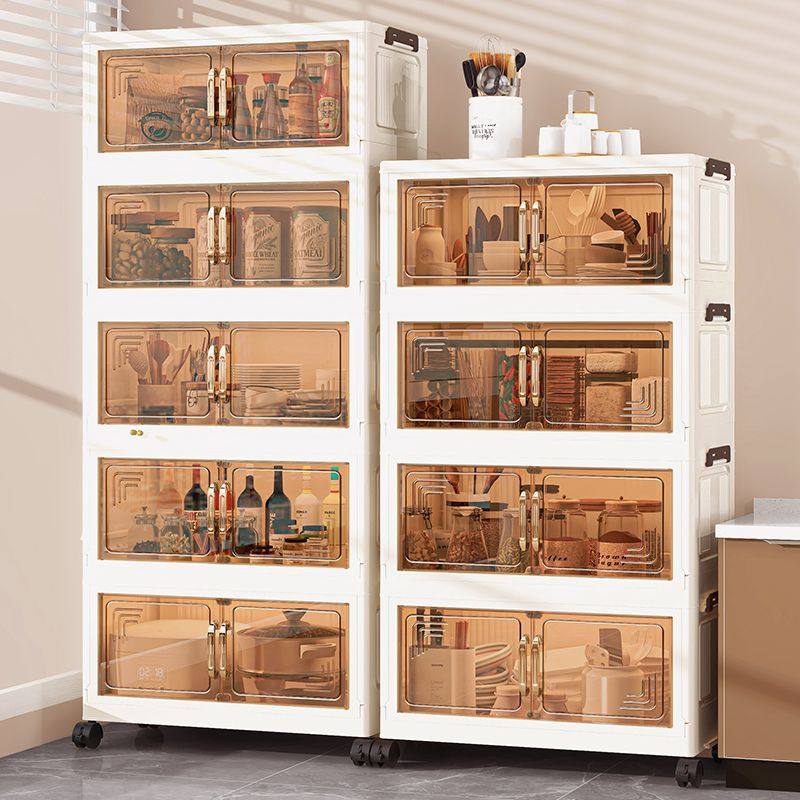 收纳柜子置物柜家用折叠储物柜客厅零食置物架收纳箱整理盒厨房柜,收纳整理,收纳柜,淘宝优惠券,粉丝福利购,淘宝优惠卷