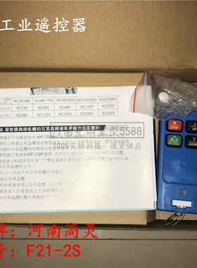 高灵工业F21-2S蓝色HNGAOLING天车行车航吊电动平车2按键