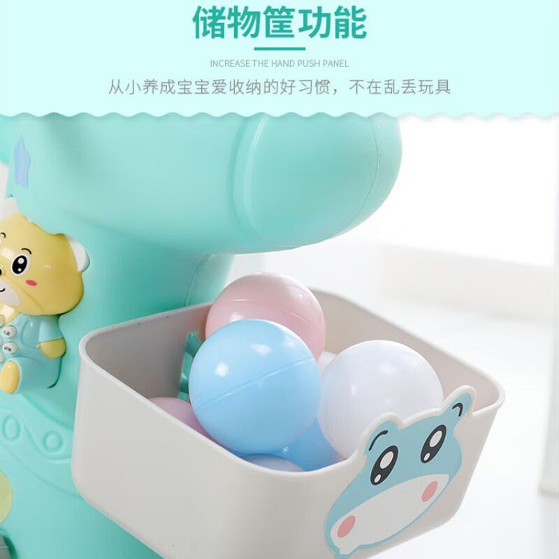 拥抱熊木马儿童摇马摇摇马两用带音乐多功能塑料推车婴儿宝宝周岁