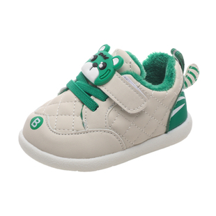 秋冬季男宝宝棉鞋软底女孩鞋子婴儿学步鞋加绒周岁鞋1一2岁3防滑9