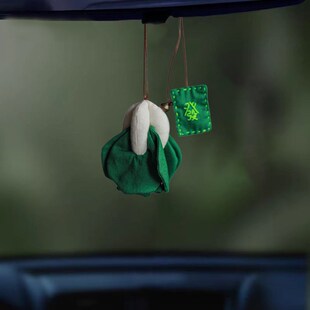 纯手工布a艺百财汽车挂件用品挂饰品吊坠车内饰财运白菜新车送礼