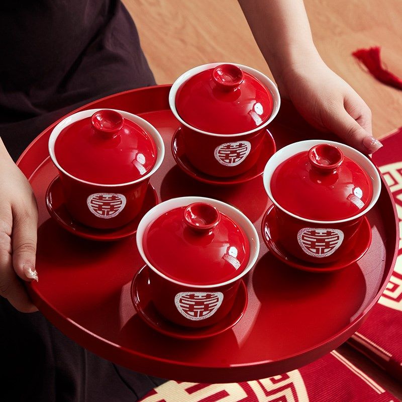 结婚敬茶杯婚庆喜碗筷对碗改口一对婚礼敬酒陪嫁女方套装用品大全,节庆用品/礼品,喜碗/敬茶杯,淘宝优惠券,粉丝福利购,淘宝优惠卷