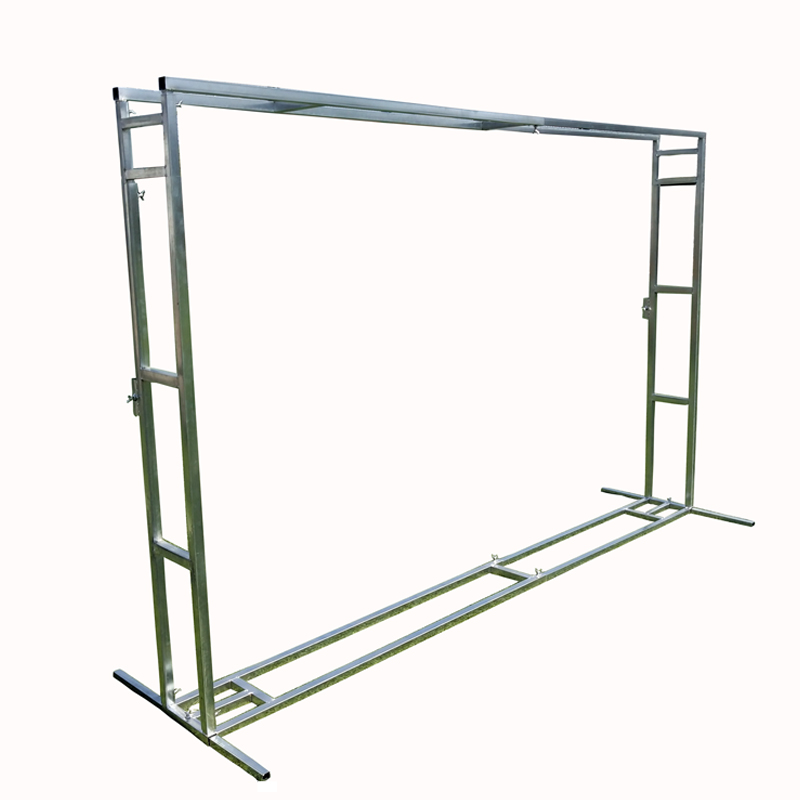 婚庆背景架伸缩杆喷绘布支架舞台桁架户外镀锌展架签到台布置桁架