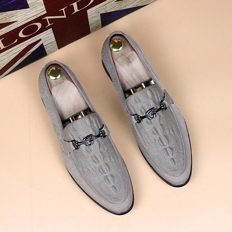 夏季新品金属扣乐福鞋马衔扣一脚蹬尖头韩版皮鞋男增高英伦豆豆鞋,流行男鞋,休闲皮鞋,淘宝优惠券,粉丝福利购,淘宝优惠卷