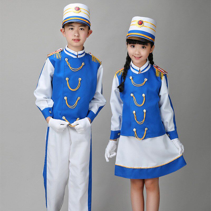 幼儿园升旗手服儿童鼓号队服装中小学生乐队服升旗服旗手服鼓号服