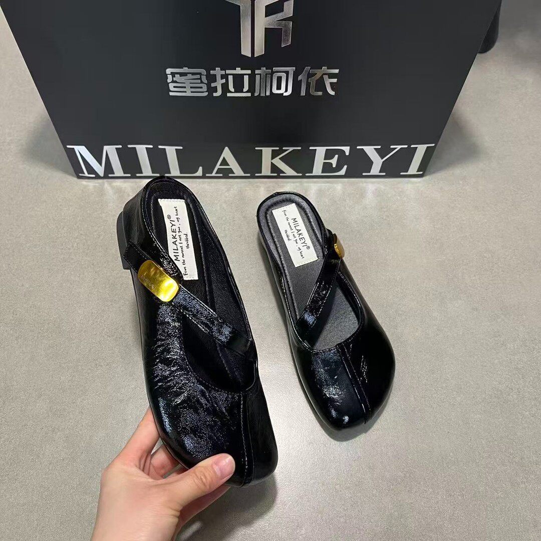 高级感软底包头单鞋女春夏季2026新款外穿平底凉拖鞋玛丽珍豆豆鞋